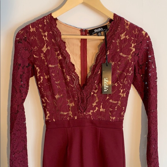 Lulus Swoon-er or Later Long Sleeve Lace Dress - Picture 10 of 10